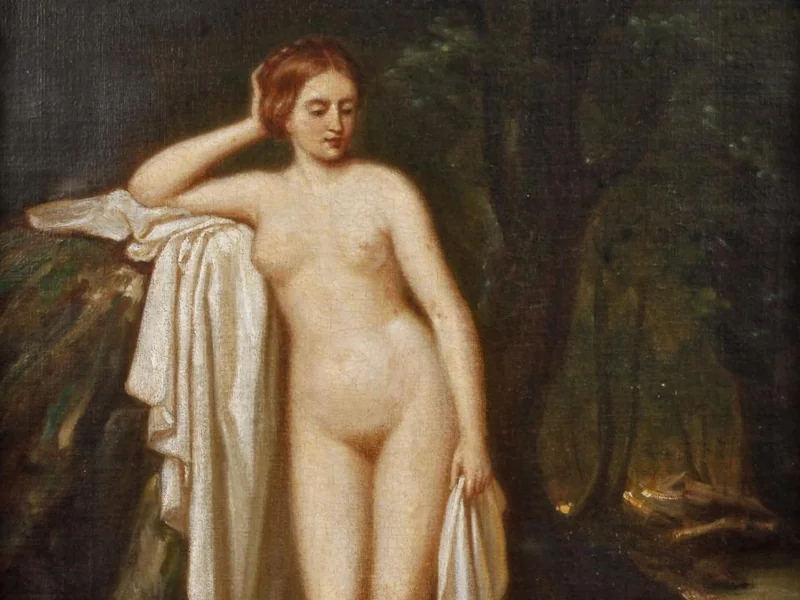 1813-Engelbert Seibertz - Atto contemplativo in riva all'acqua